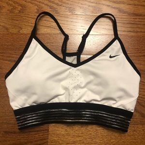 White Nike Sports Bra